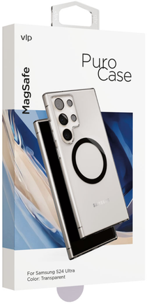 Клип-кейс VLP Puro Case MagSafe для Samsung Galaxy S24 Ultra прозрачный