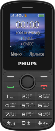 Мобильный телефон Philips Xenium E2101 Black
