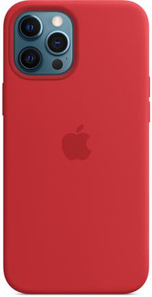 Клип-кейс Apple Silicone Case with MagSafe для iPhone 12 Pro Max (PRODUCT)RED