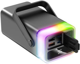 Портативное зарядное устройство TFN Aurora RGB 40000mAh Gray