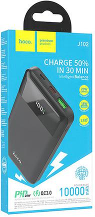 Портативное зарядное устройство Hoco J102 Cool Figure 10000mAh Black