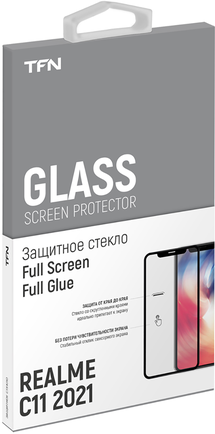 Защитное стекло TFN Full Screen 2.5D для Realme C11 (2021) Black