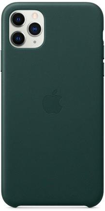 Клип-кейс Apple Leather Case для iPhone 11 Pro Max «Зелёный лес»