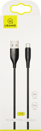 Кабель Usams SJ267 USB to USB-C 1m Black