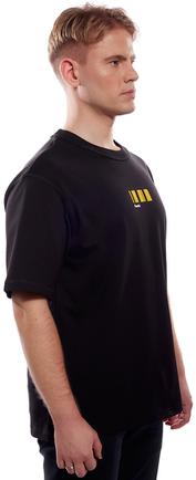 футболка с полосами чёрная 4XL–5XL