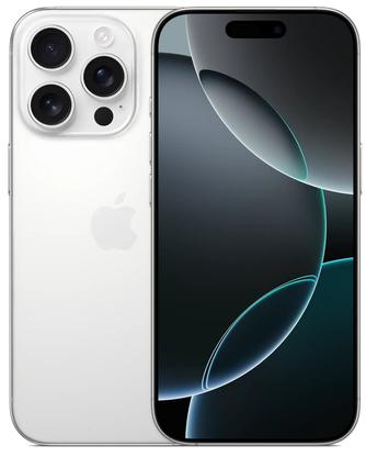 Смартфон Apple iPhone 16 Pro 1TB White Titanium (Nano+eSIM, без RuStore)