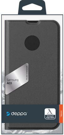 Чехол-книжка Deppa Book Cover Silk Pro для Samsung Galaxy A03 Black
