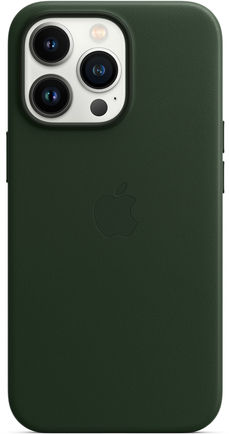 Клип-кейс Apple Leather Case with MagSafe для iPhone 13 Pro «Зелёная секвойя»