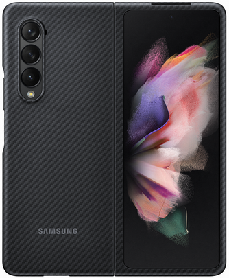 Клип-кейс Samsung Aramid Cover Z Fold3 Black