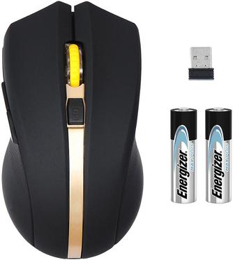 Мышь беспроводная Oklick 495MW Black/Gold