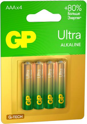 Батарейки GP Ultra Alkaline G-Tech AAA (4 шт)