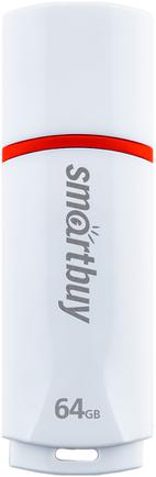 USB-накопитель SmartBuy Crown 64GB USB 2.0 White