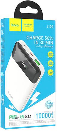 Портативное зарядное устройство Hoco J102 Cool Figure 10000mAh White