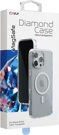 Клип-кейс VLP Diamond Case для Apple iPhone 16 Pro с MagSafe прозрачный