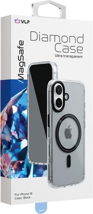 Клип-кейс VLP Diamond Case для Apple iPhone 16 с MagSafe чёрный