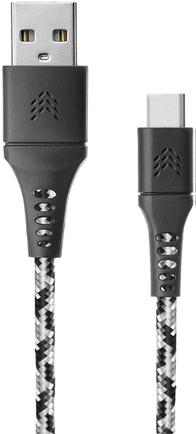 Кабель Rocket Contact USB to USB-C 3A 1m Black/White
