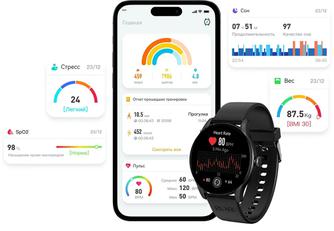 Умные часы Elari Chrono Pro Black