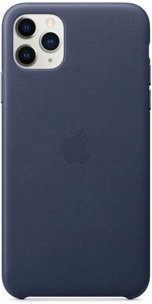 Клип-кейс Apple Leather Case для iPhone 11 Pro Max Тёмно-синий