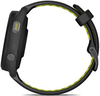 Умные часы Garmin Forerunner 265S 42mm Black, с чёрно-жёлтым ремешком