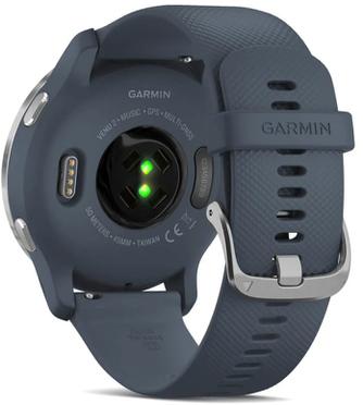 Умные часы Garmin Venu 2 45mm Silver/Blue, с синим ремешком