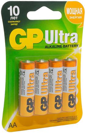 Батарейки GP Ultra Alkaline AA (4 шт)