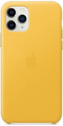 Клип-кейс Apple Leather Case для iPhone 11 Pro «Лимонный сироп»