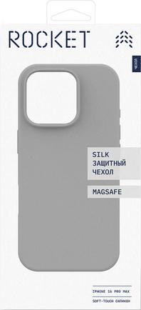 Клип-кейс Rocket Silk для Apple iPhone 16 Pro Max с MagSafe Gray
