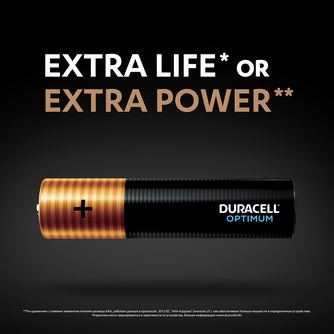 Батарейки Duracell Optimum AAA (LR03) 1.5 V (4 шт)