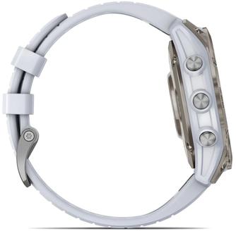 Умные часы Garmin Epix Pro (Gen 2) Sapphire 47mm Titanium, с белым ремешком