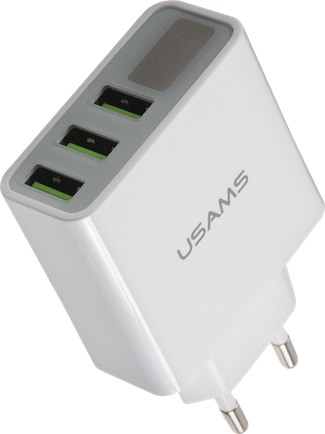 Зарядное устройство Usams US-CC035 3xUSB White