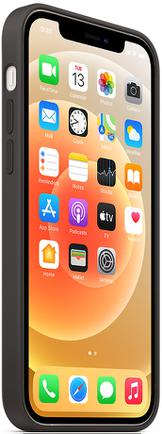 Клип-кейс Apple Silicone Case with MagSafe для iPhone 12/12 Pro Чёрный