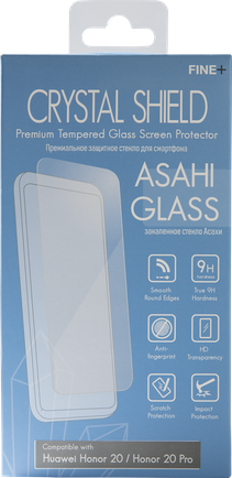 Защитное стекло Fine+ Asahi Glass 2.5D для Honor 20/20 Pro глянцевое