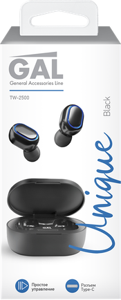 Наушники Gal TW-2500 Black