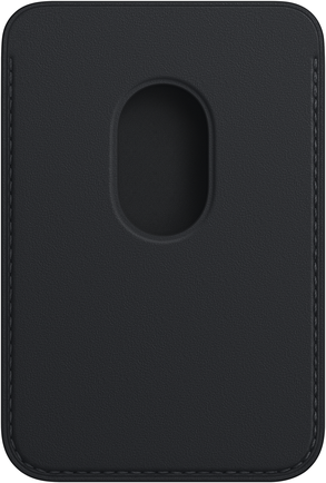 Чехол-бумажник Apple Leather Wallet with MagSafe для iPhone 12/13 «Тёмная ночь»