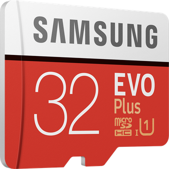 Карта памяти Samsung Evo Plus microSD UHS-I Class 10 32GB с адаптером