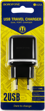 Зарядное устройство Borofone BA25A Black
