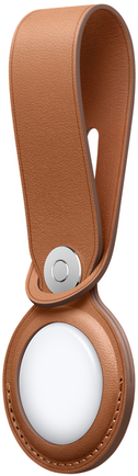 Чехол-подвеска Apple AirTag Leather Loop Золотисто-коричневый