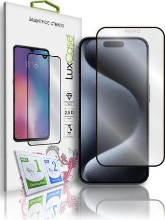 Защитное стекло LuxCase для Apple iPhone 15 Plus глянцевое
