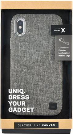 Клип-кейс Uniq Kanvas для Apple iPhone X Gray