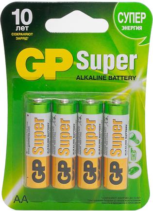 Батарейки GP Super Alkaline AA (4 шт)