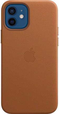 Клип-кейс Apple Leather Case with MagSafe для iPhone 12/12 Pro Золотисто-коричневый