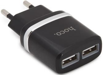 Зарядное устройство Hoco C12 Apple Lightning Black