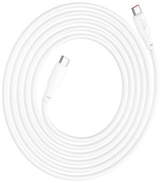 Кабель Hoco X93 USB-C to USB-C 2m 3A White
