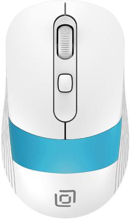 Мышь беспроводная Oklick 310MW White/Blue