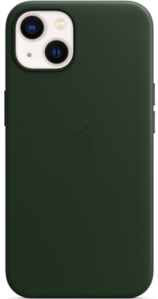 Клип-кейс Apple Leather Case with MagSafe для iPhone 13 «Зелёная секвойя»