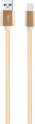 Кабель Red Line Nylon USB to Apple Lightning 1m 2A Gold