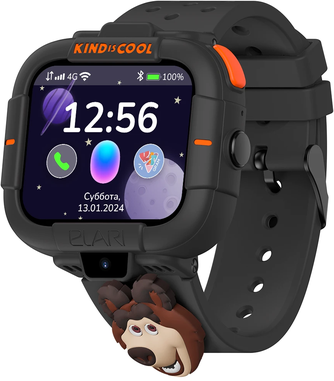 Умные часы Elari KidPhone «Маша и Медведь» Чёрные