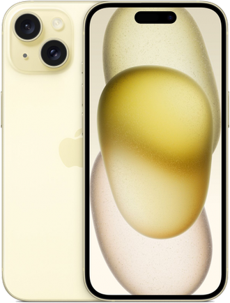 Смартфон Apple iPhone 15 128GB MTLF3CH/A Yellow (Nano+Nano)