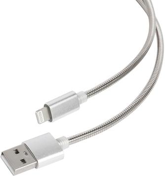 Кабель Red Line USB to Apple Lightning 1.2m Silver