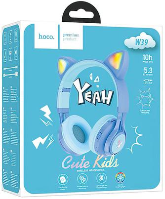 Наушники Hoco W39 Cat Ear Blue